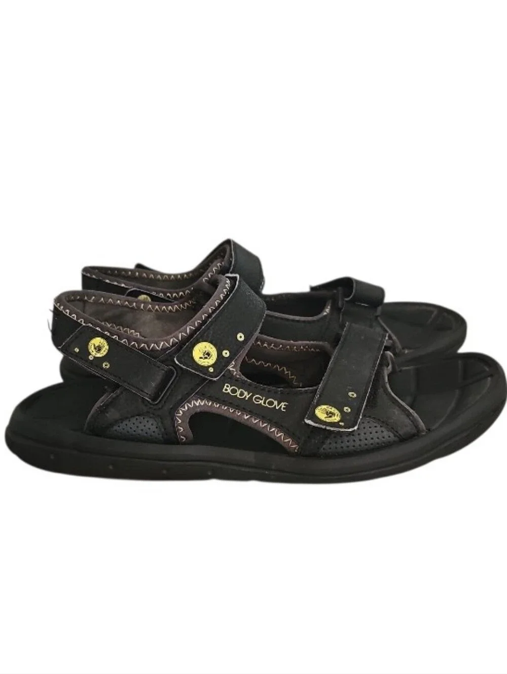 Body Glove Sport Sandals Men 10 Black Adjustable Outdoor Water Hiking Shoes